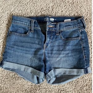 Denim shorts from old navy, size 0